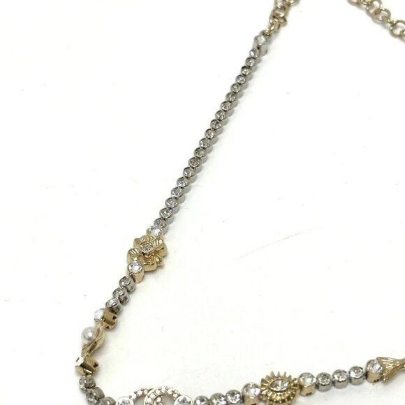 CHANEL ABE913 25C Costume Pearl & Strass Marine Style Rhinestone Necklace Unused - Picture 7 of 13